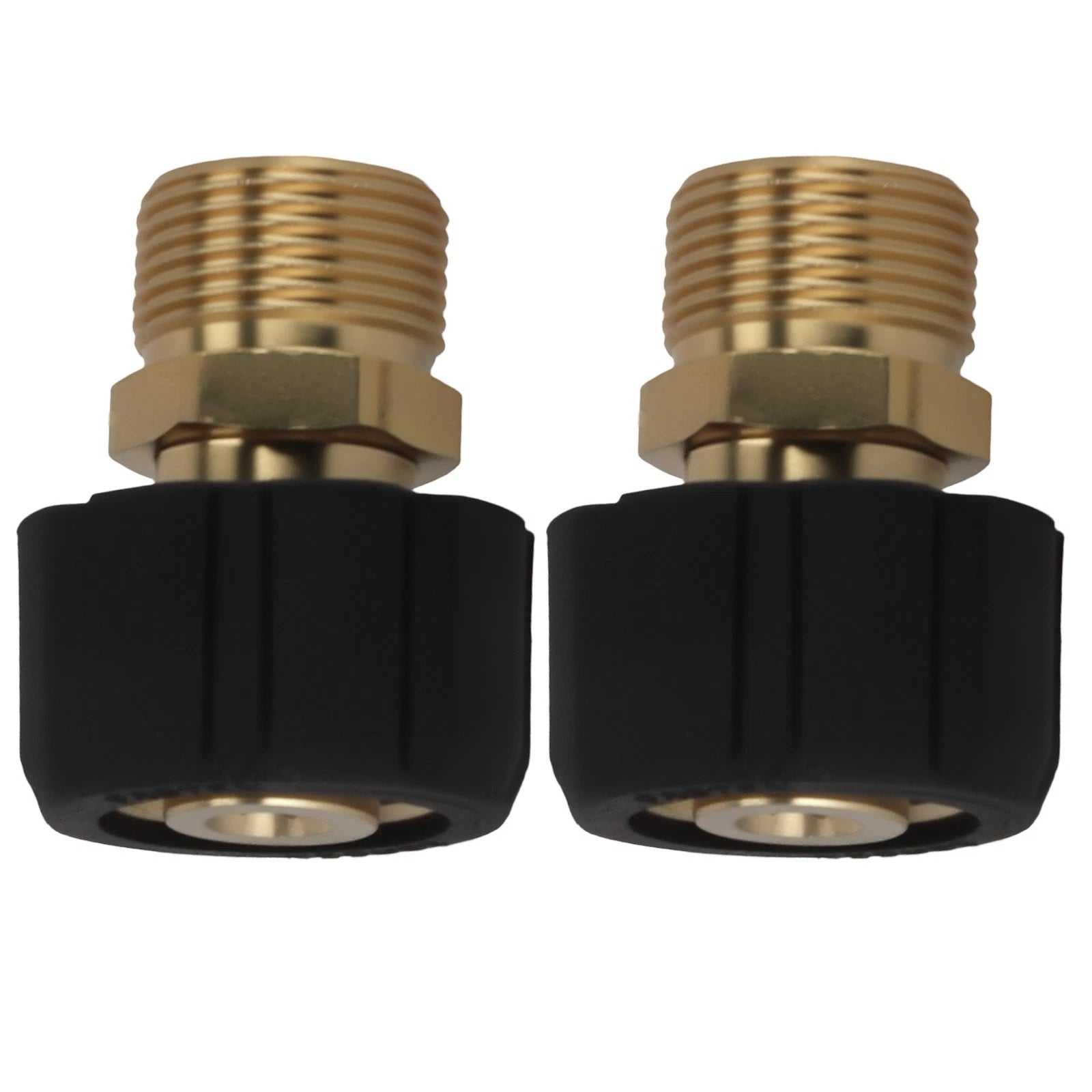 Brass Adapter from M22 x 14mm to M22 x 15mm for Pressure Washer Gun (5000 PSI)
