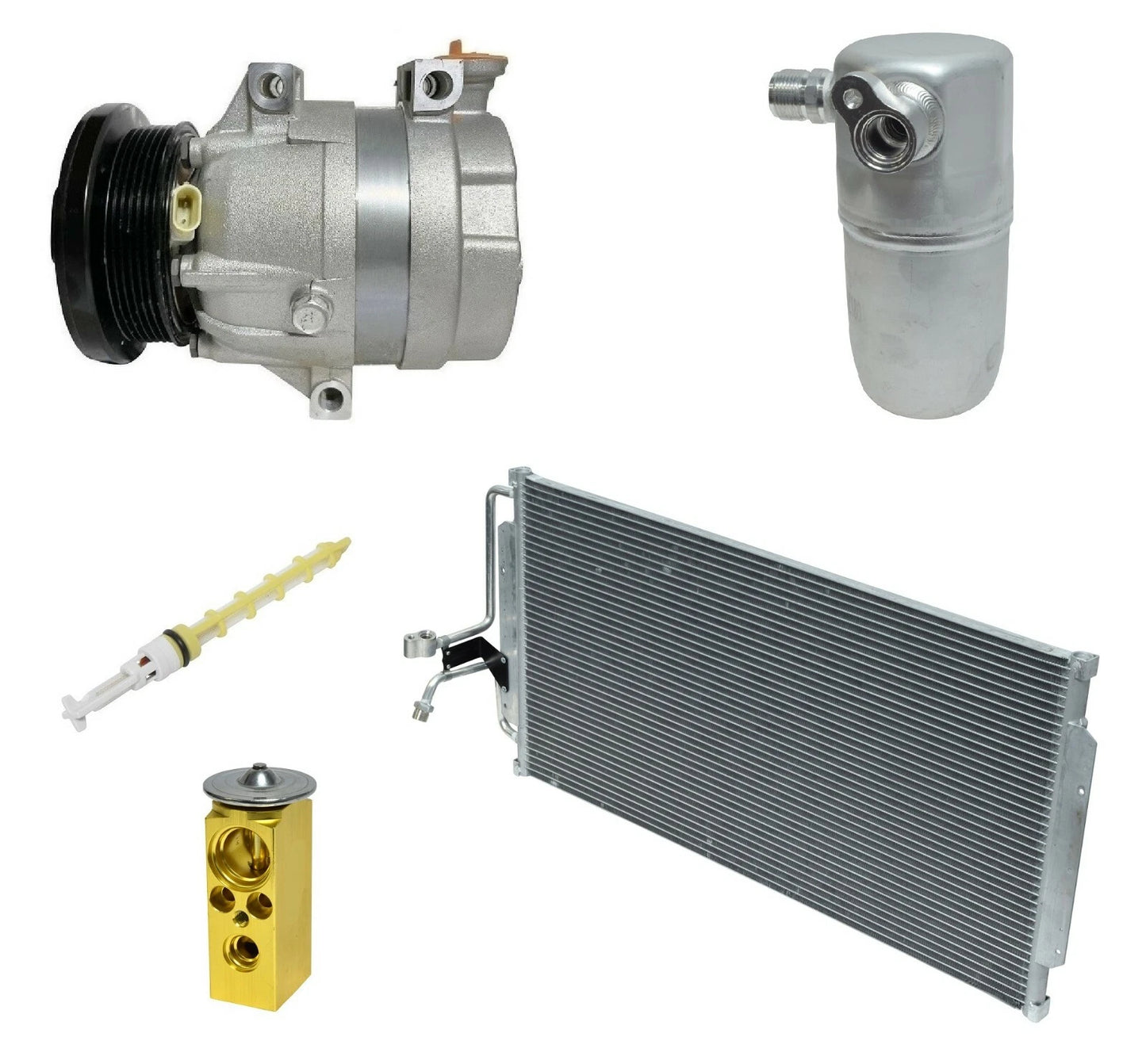 AC Compressor Kit With Condenser for Oldsmobile Silhouette 3.4L (2000–2004)