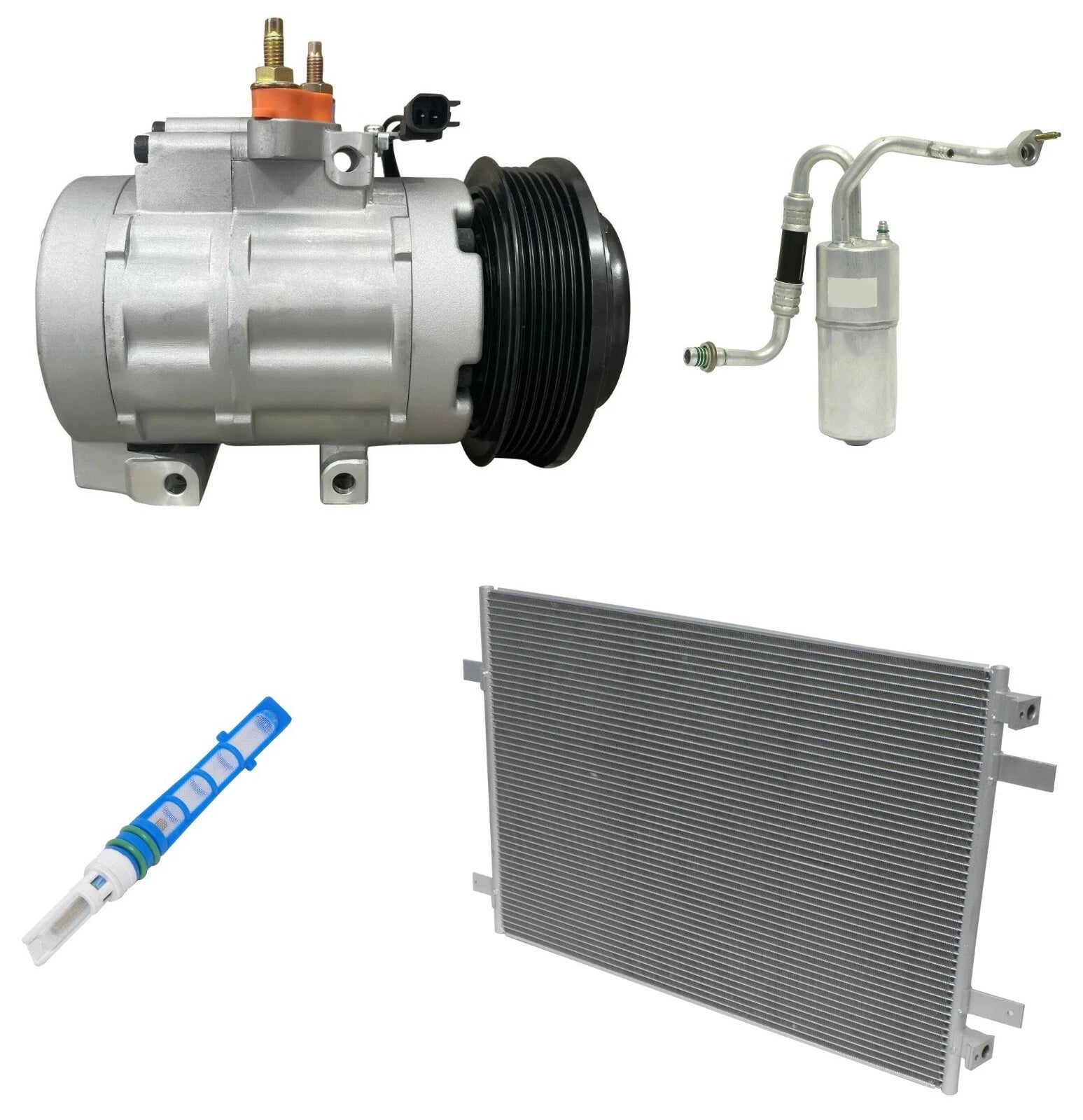 A/C Compressor Kit With Condenser for Ford F-550 Super Duty (2010–2010)