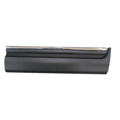 Front Passenger Lower Door Molding Replacement with Chrome Insert for Ford
