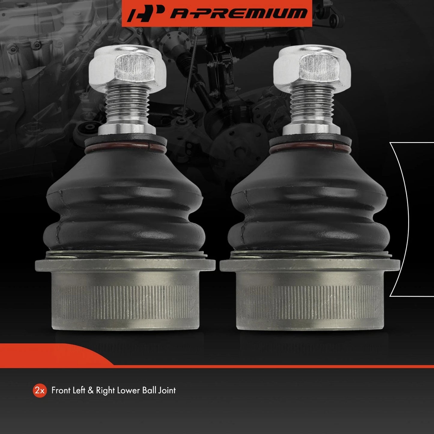 2X Front Lower Ball Joints for Mercedes-Benz 240D 280E 380SE 450SEL (1977–1985)