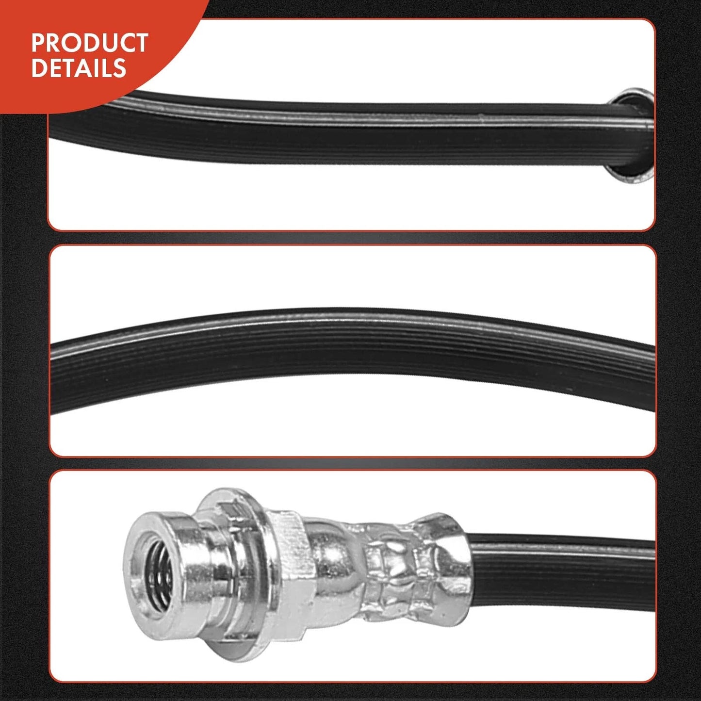 2X Front Brake Hydraulic Hose for Chevy Express GMC Savana 1500 (1996–2002)