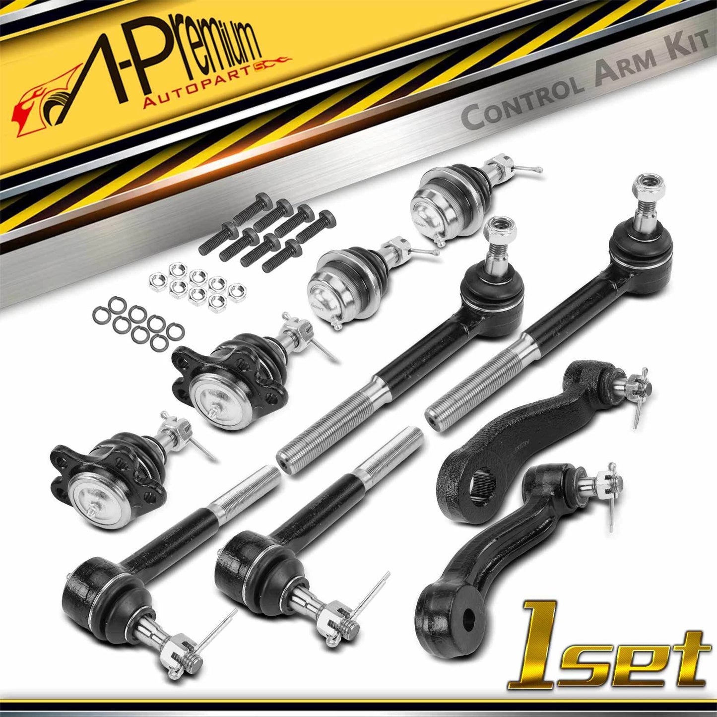10x Tie Rods & Arms for Chevy Tahoe GMC Yukon (1995–2006)