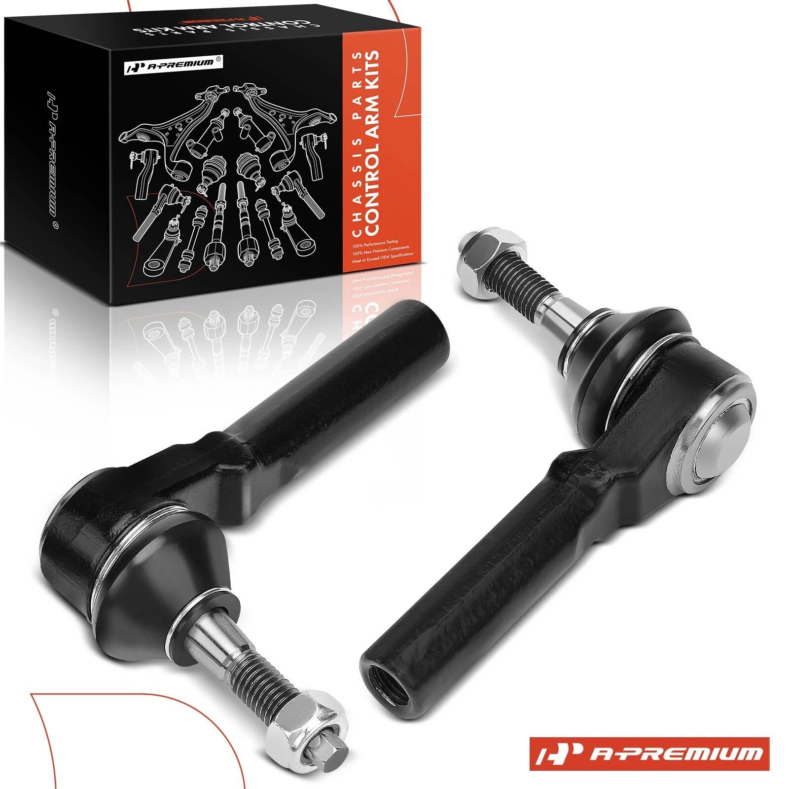2X Front Outer Tie Rod Ends for Chevy Impala Buick LaCrosse Regal (2000–2020)
