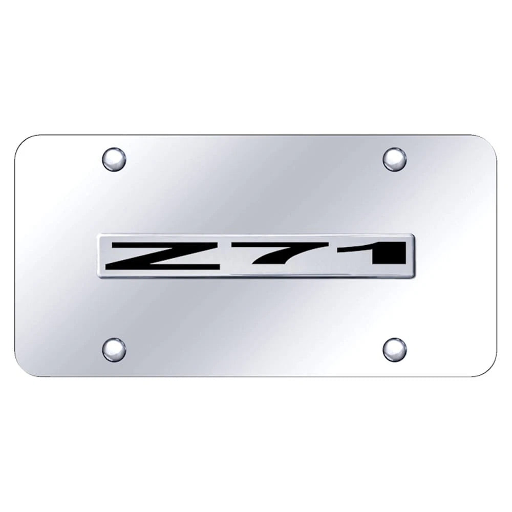Chrome Name on Chrome Plate - Officially Licensed for Chevrolet Colorado Z71