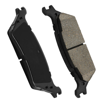 4x Rear Ceramic Brake Pads for Ford F-150 (2012–2020) with Manual Parking Brake