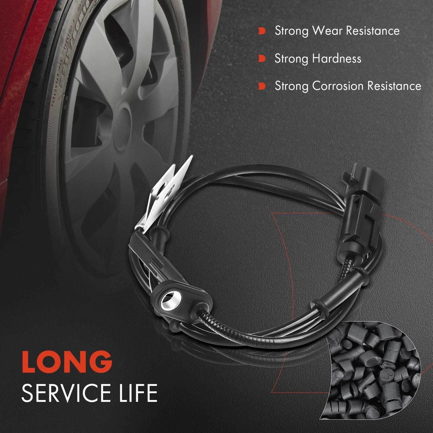 2X ABS Wheel Speed Sensor for Chevy Equinox (2005–2010)