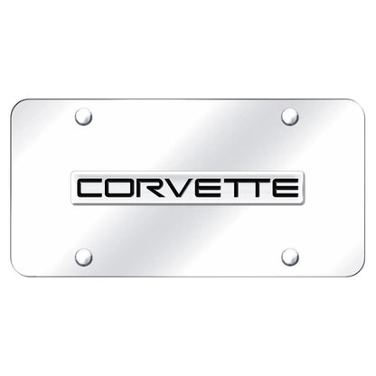 Chrome Name on Chrome Plate - Officially Licensed for Chevrolet Corvette C4