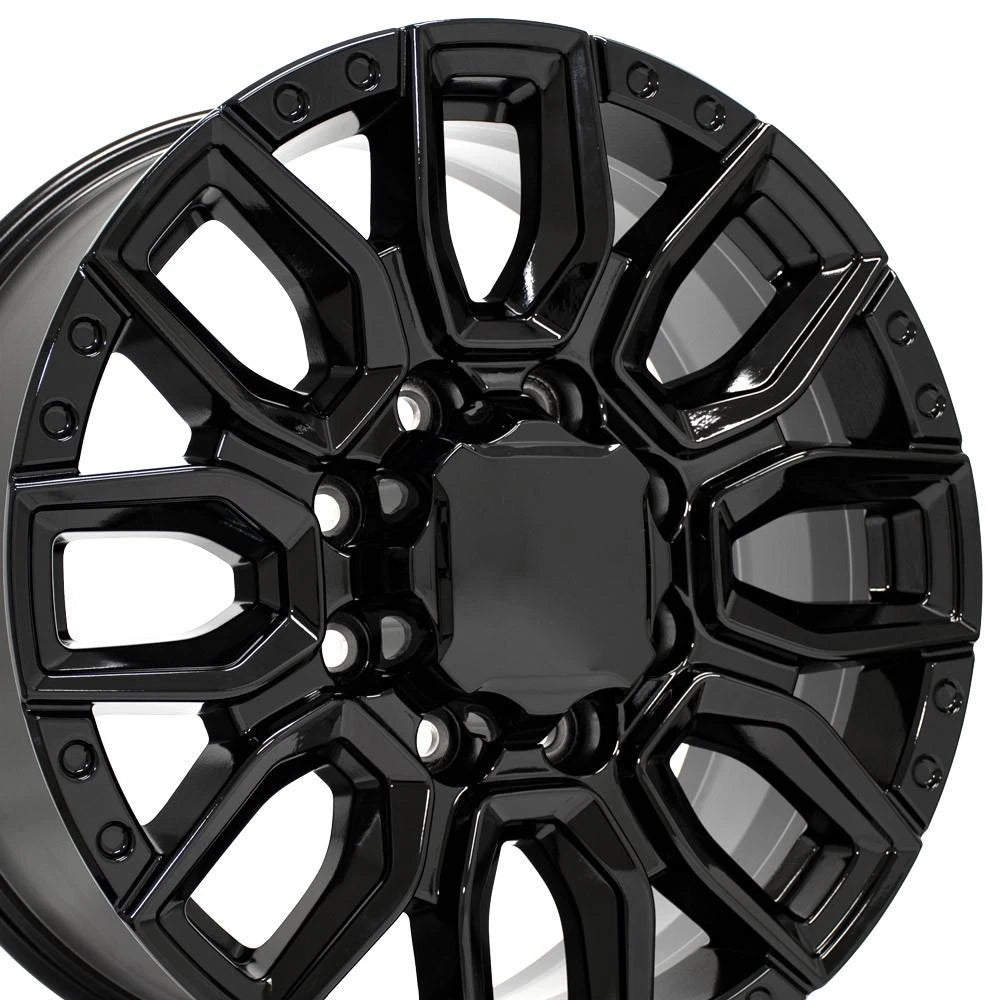 20" Gloss Black Wheel for 1999-2010 Chevy Silverado 3500 - RVO4748