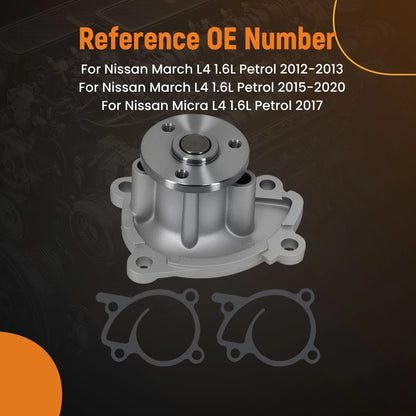 Engine Water Pump for Nissan March Micra Versa (2012–2020)