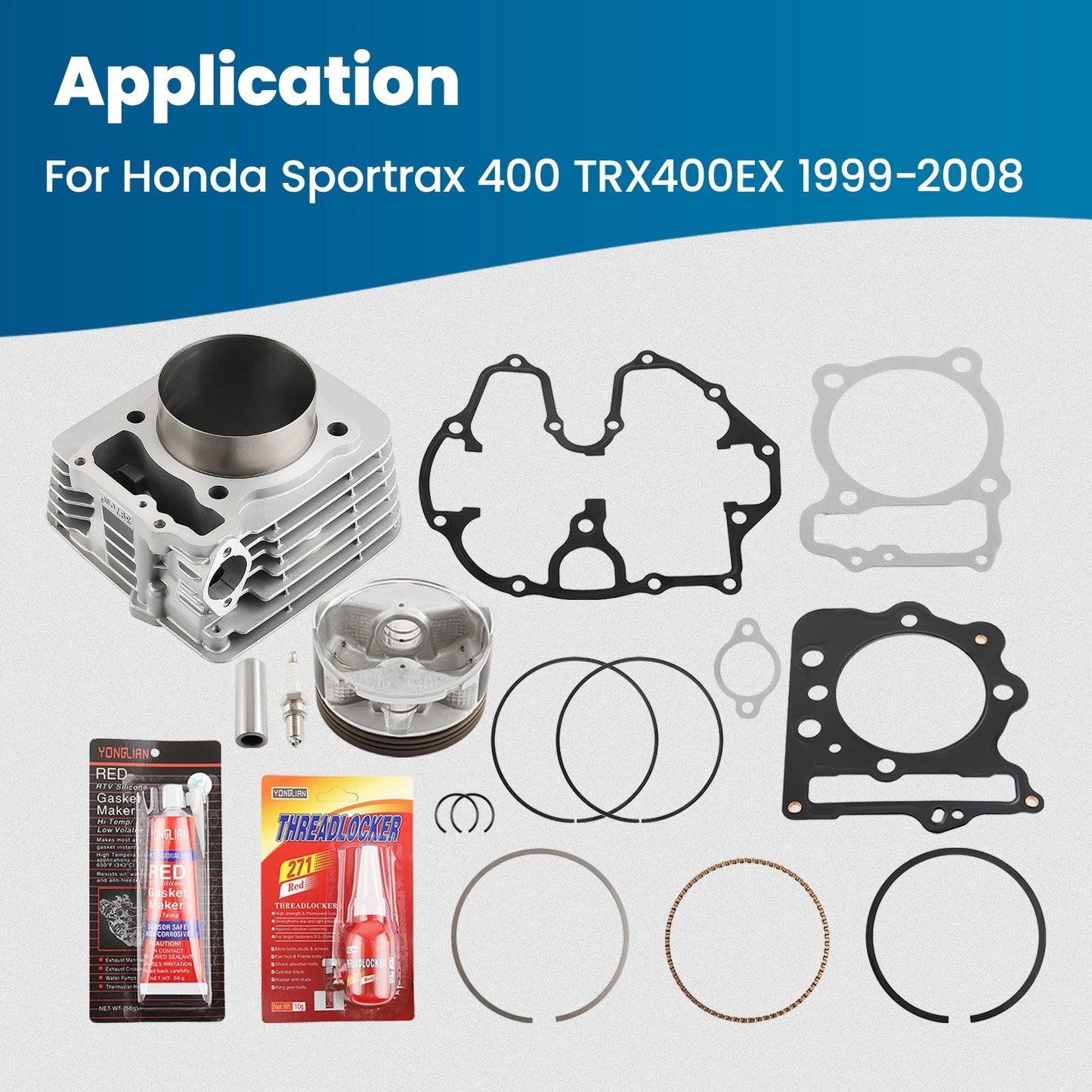 Big Bore Cylinder Piston Top End Kit for Honda TRX400EX (1999–2008)