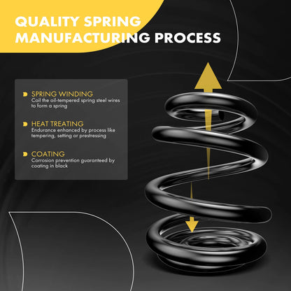 2X Front Coil Springs for Chevrolet Impala (2000–2013) Buick LaCrosse (2005–2009)