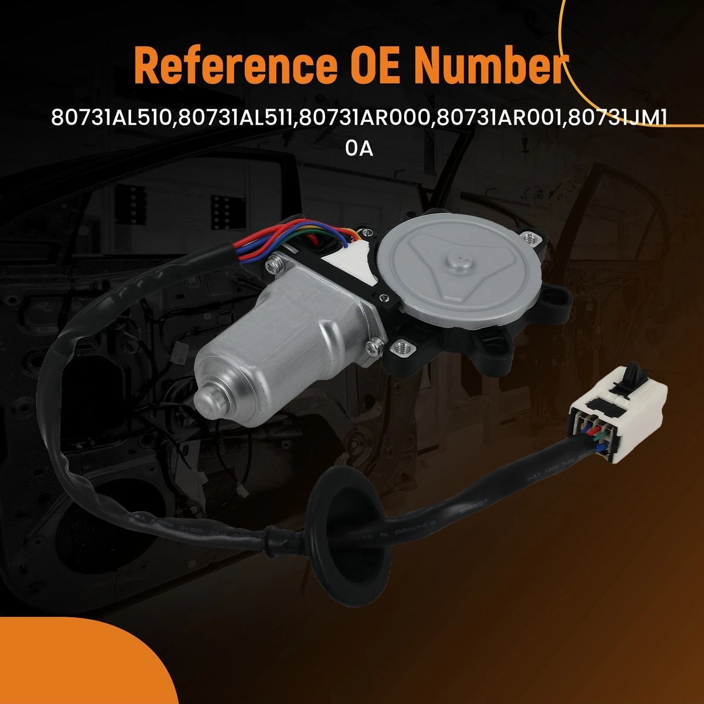 Electric Window Motor Front for Infiniti (2002–2008) Left