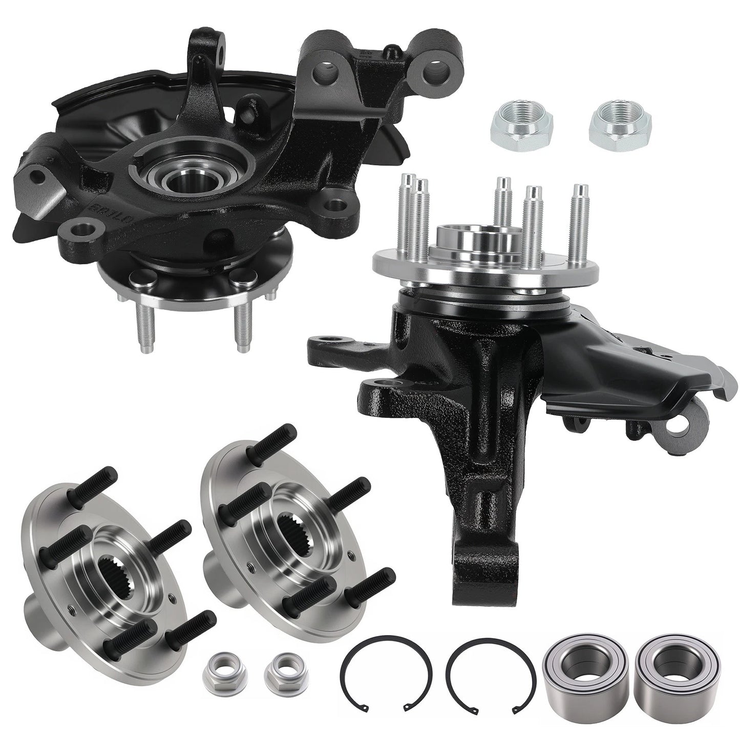 Front Steering Knuckle Hub Assembly for Ford Edge Lincoln MKX (2007–2010)