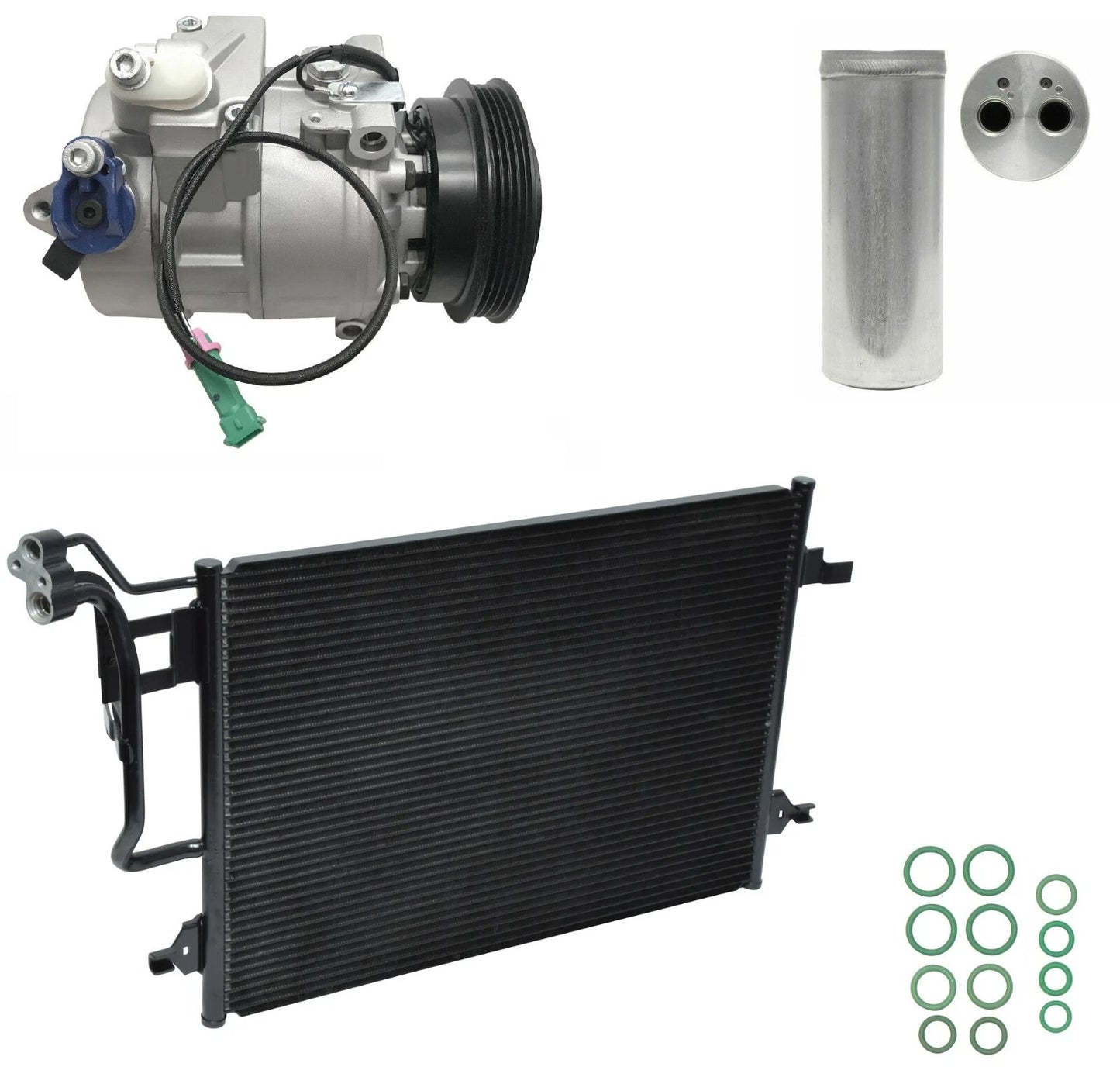 AC Compressor Kit with Condenser for Volkswagen Passat 1.8L (2002–2005)