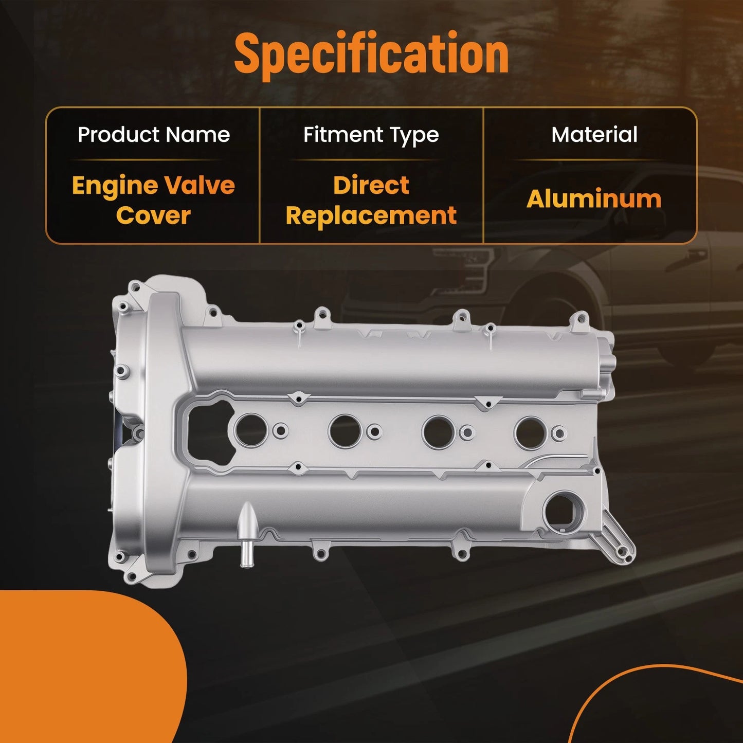 Engine Valve Cover for GMC Terrain Chevrolet Equinox Malibu (2010–2017)