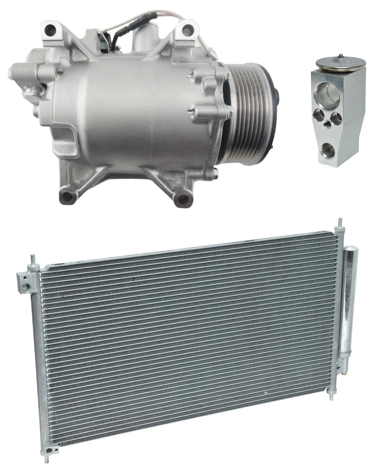 A/C Compressor Kit with Condenser for Acura ILX 2.4L (2018–2022)