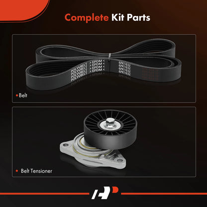 2X Serpentine Belt Drive Component Kit for Chevy Camaro (1995–1997)