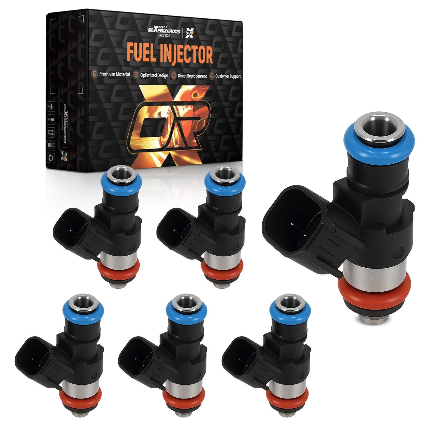 6PCS Fuel Injector Set for Lincoln MKX MKZ (2007–2011) Replacement
