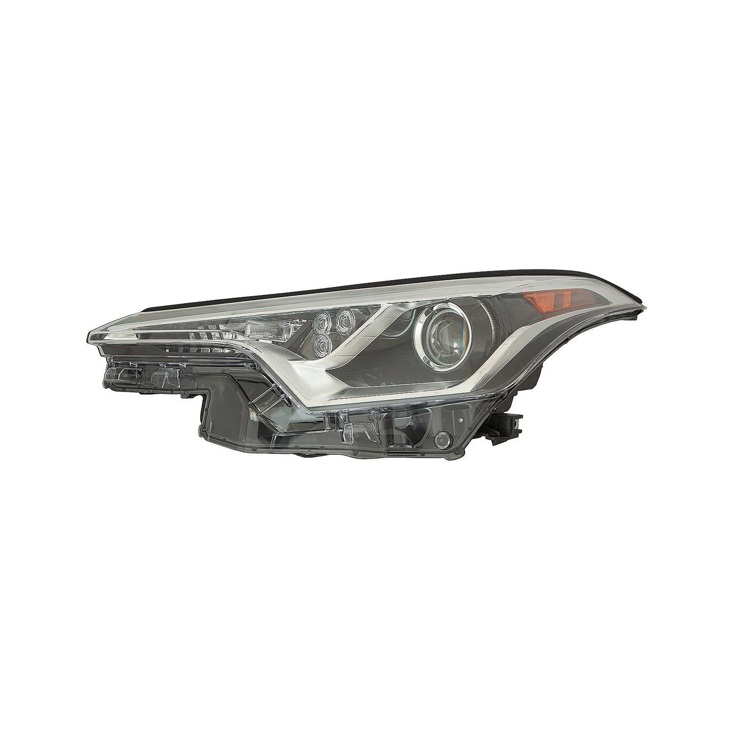Replacement Driver Halogen Headlight Lens Housing w/LED Daytime Running Light