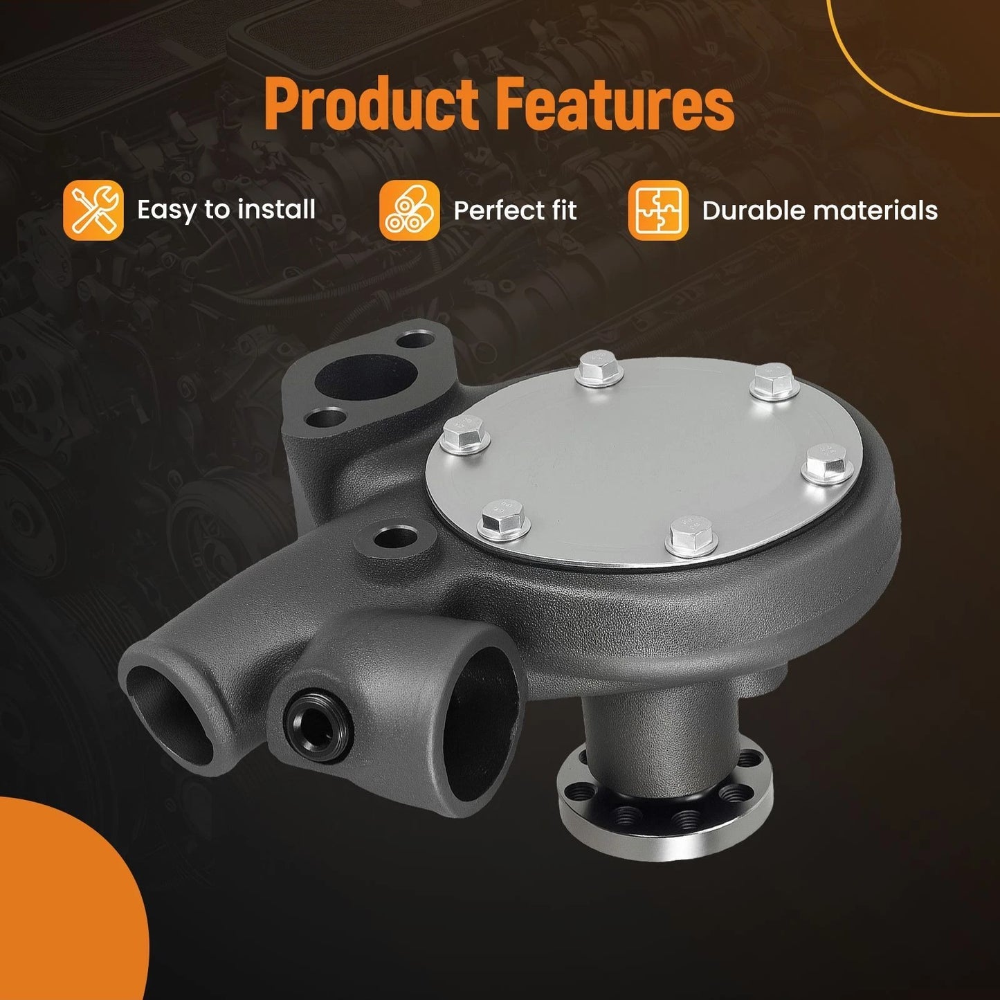 Cast Iron Water Pump for Buick Series 40 Special/50 Super (1934–1940)
