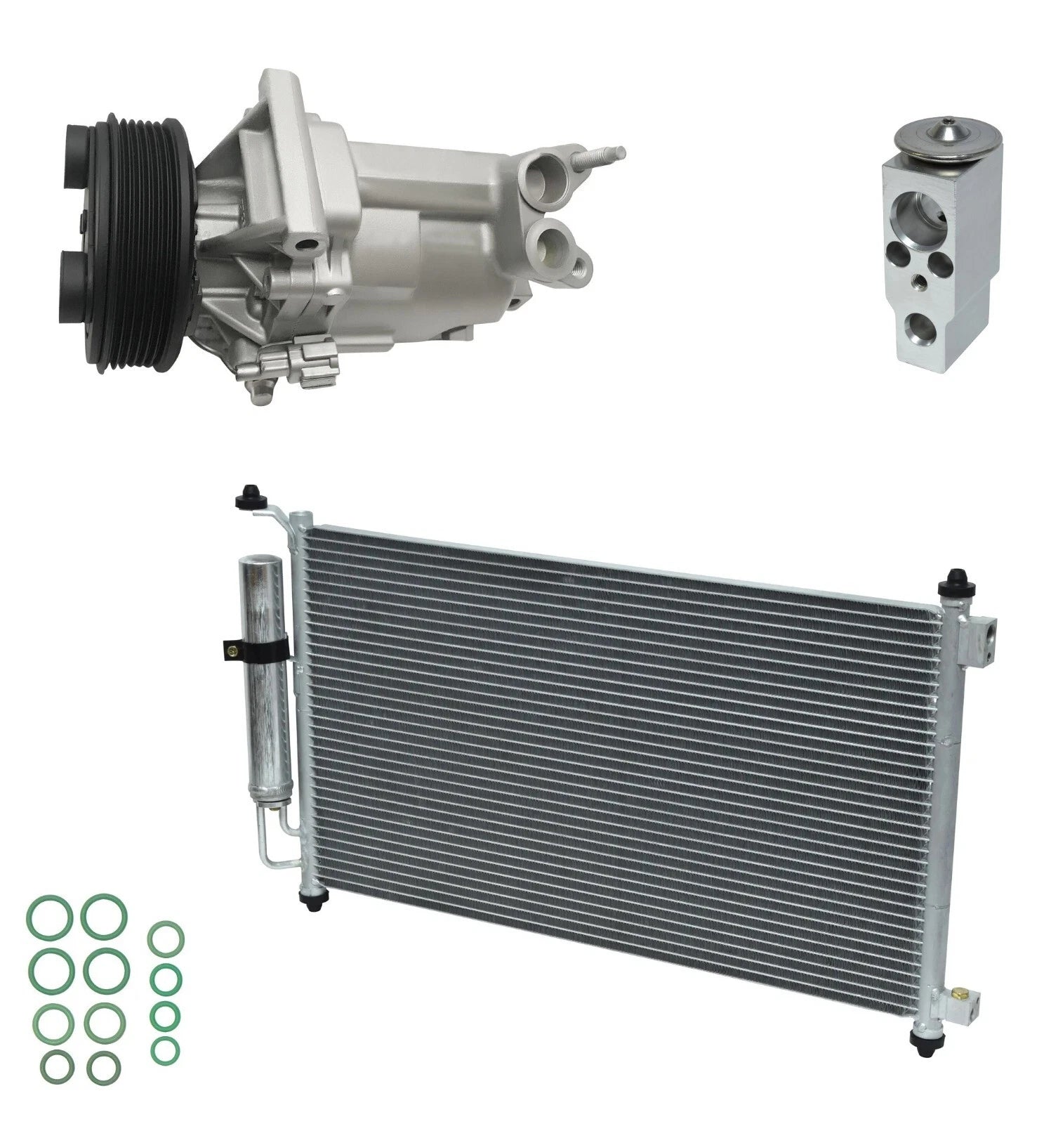 AC Compressor Kit With Condenser for Nissan Versa 1.8L (2011–2019)