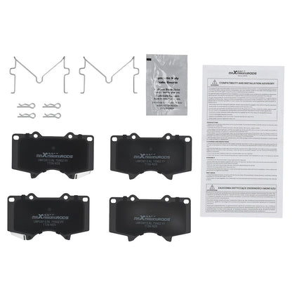 Front Ceramic Brake Pads Set for Toyota Sequoia 2001–2007/Tacoma 2005–2023
