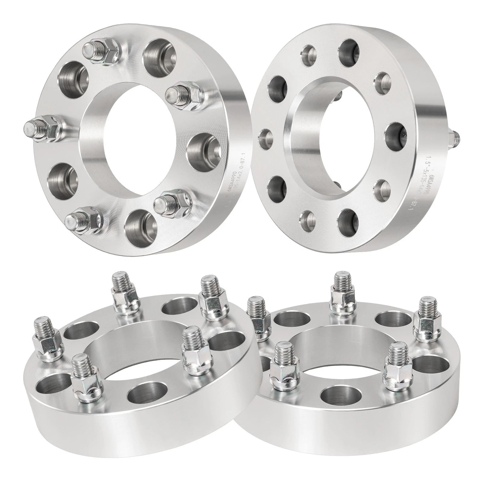 1.5" Wheel Spacers for 2002–2004 Ford F-150 (5x135, 87.1mm, M14x2)