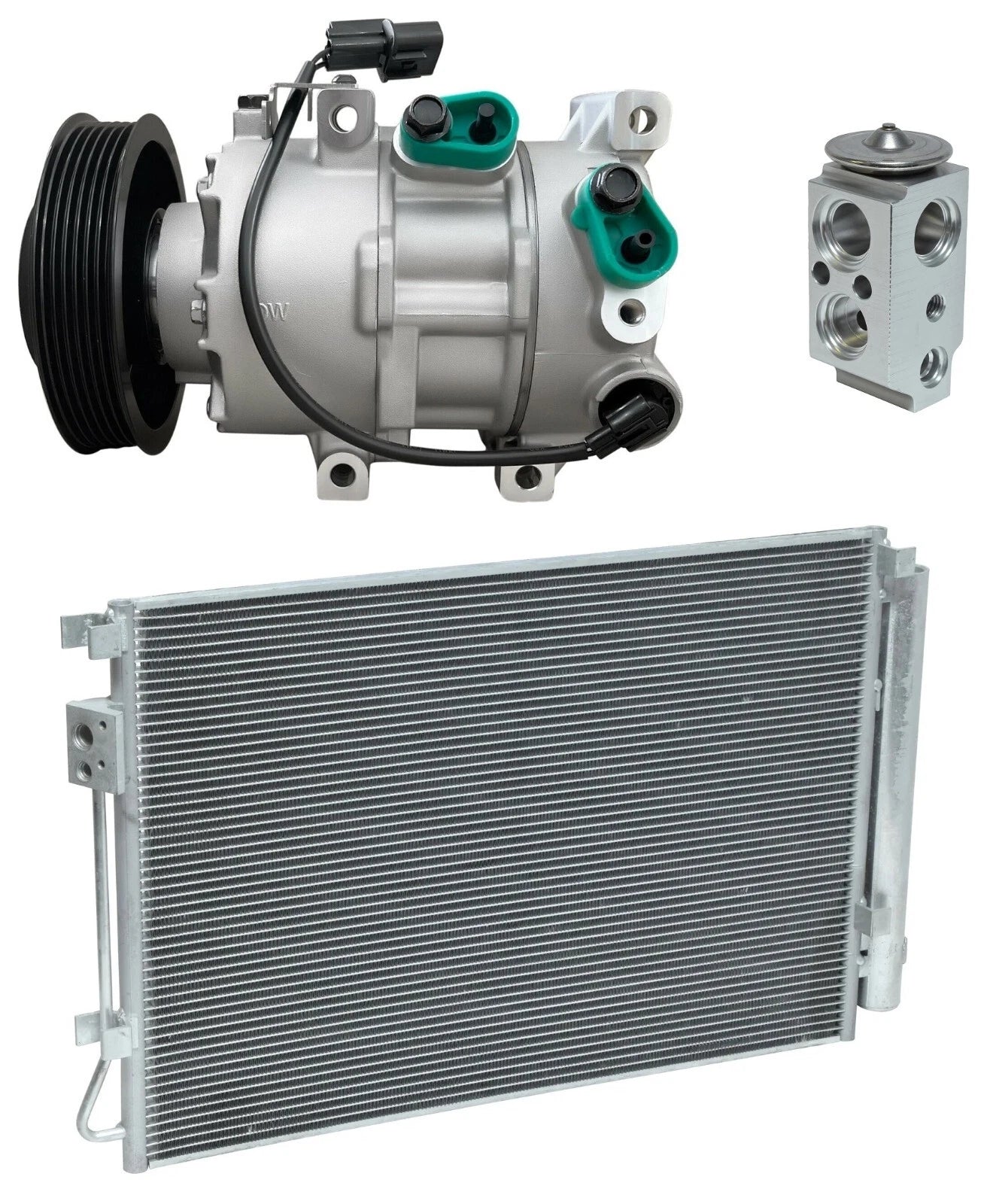A/C Compressor Kit with Condenser for Hyundai Accent 1.6L (2017–2019)