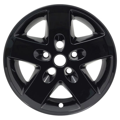 17 Inch Gloss Black Wheel Skins Replacement for 2007–2018 Jeep Wrangler