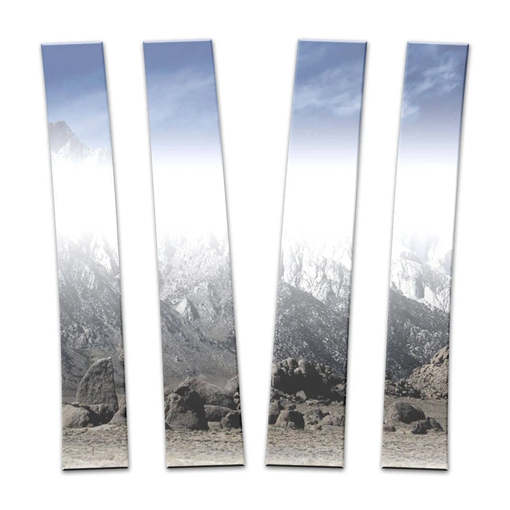 4Pc Chrome Pillar Post Covers Replacement for Cadillac Escalade (2007–2014)