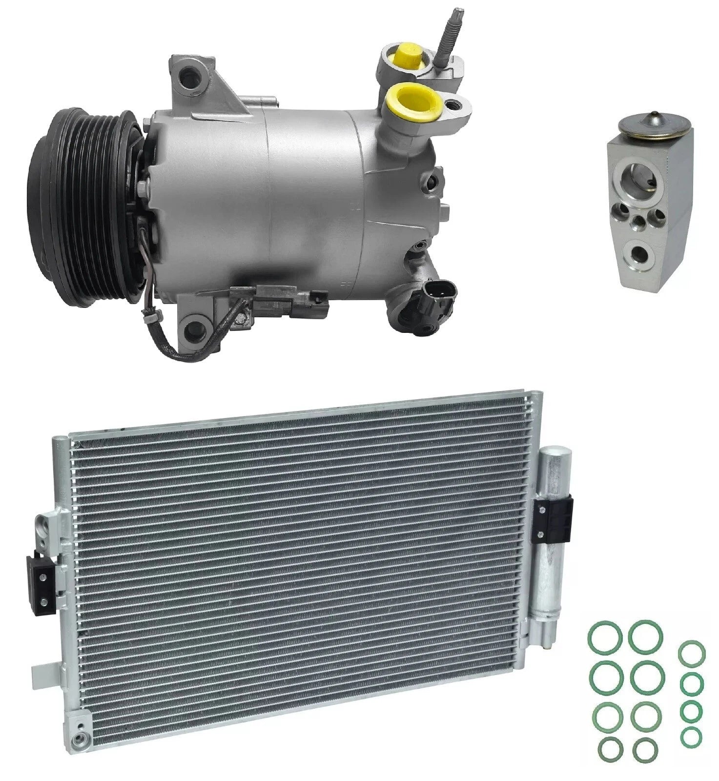 A C Compressor Kit With Condenser for Ford Focus 1.0L Turbo (2017–2018)