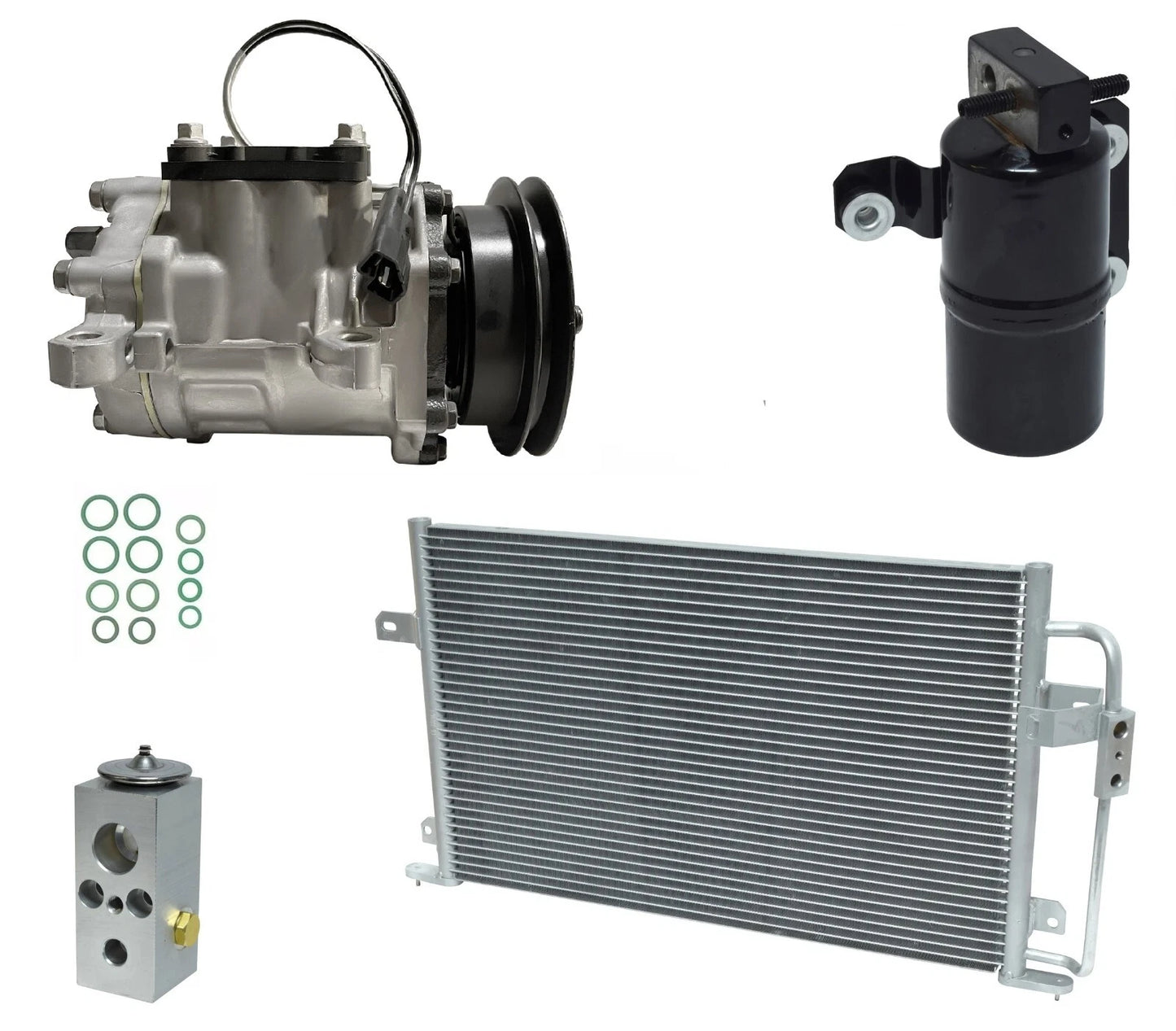 AC Compressor Kit With Condenser for Plymouth Sundance 2.2L (1992–1994)