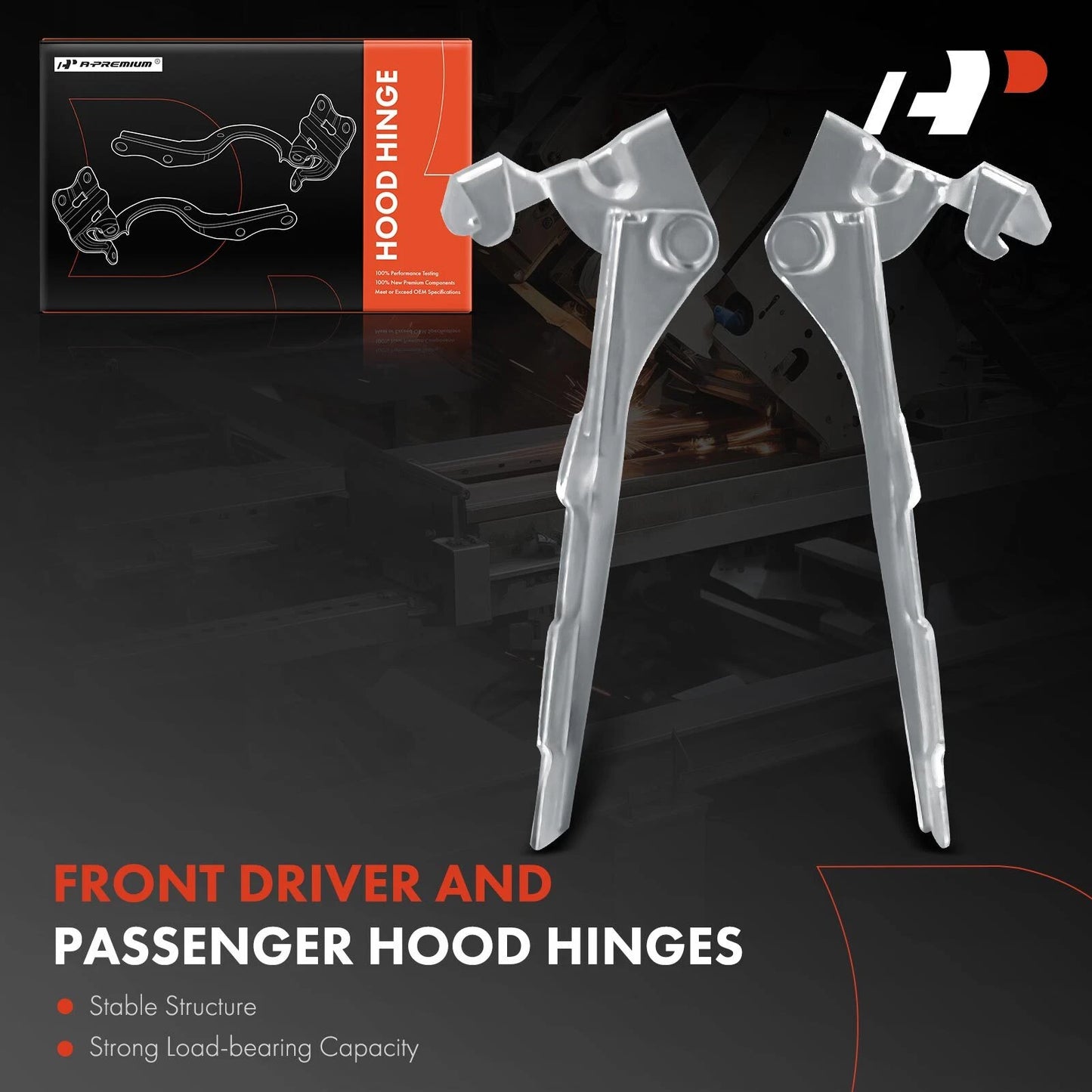 2Pcs Hood Hinge for Chevy Aveo (2004–2008)