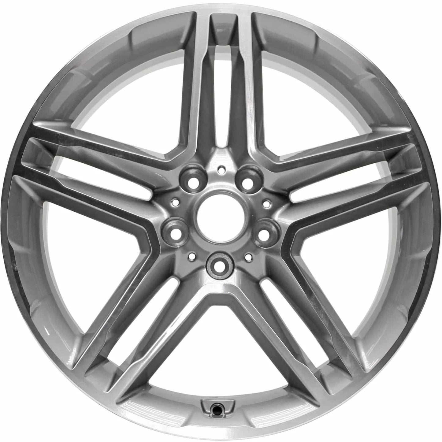 New 19x7.5 Machined Gray Alloy Rim for 2017 2018 2019 Hyundai Santa Fe - 70912