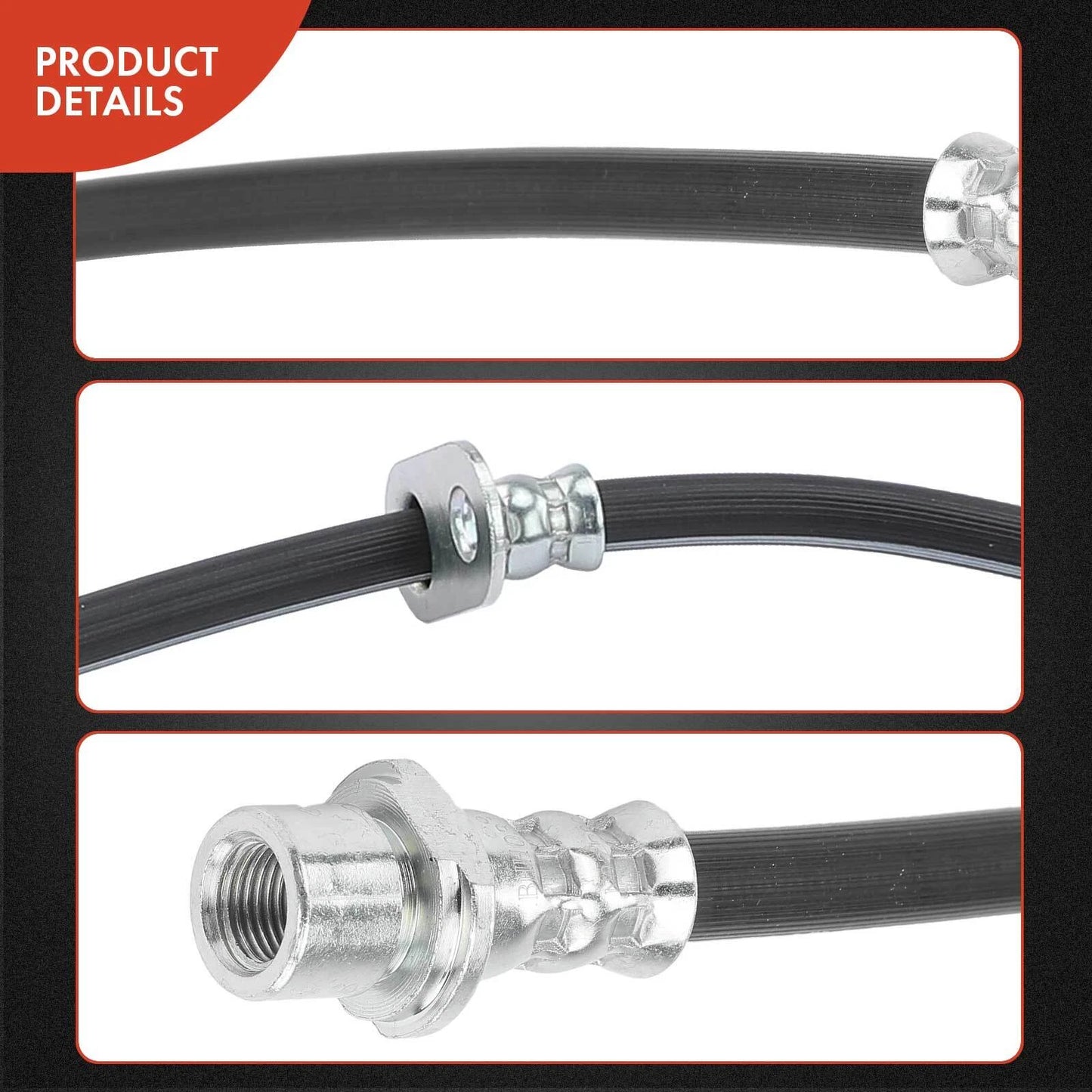 2X Front Brake Hydraulic Hose for Toyota Corolla (1995–2002)