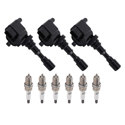 3x Ignition Coil & 6x Spark Plugs Set for Hyundai XG300 (2001–2001)