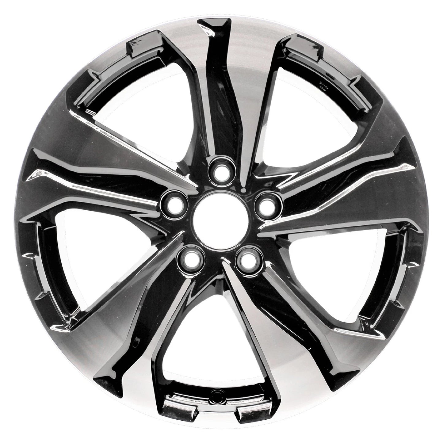 17" Mach'd w/Black Inset&Pockets Rim by JTE Wheels for 17-18 Honda CR-V (17x7.5)