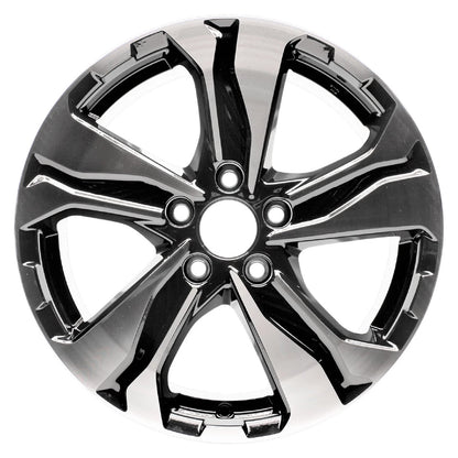 17" Mach'd w/Black Inset&Pockets Rim by JTE Wheels for 17-18 Honda CR-V (17x7.5)