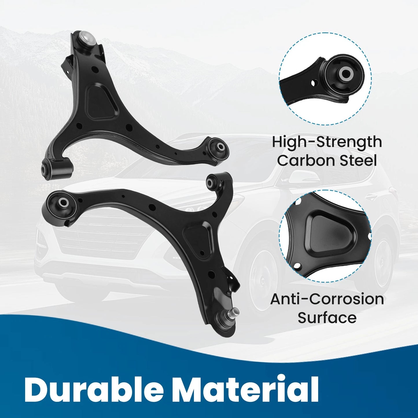 Front Lower Control Arm for Hyundai Santa Fe 2007–2012 (10x) and Kia Sorento 2011–2013