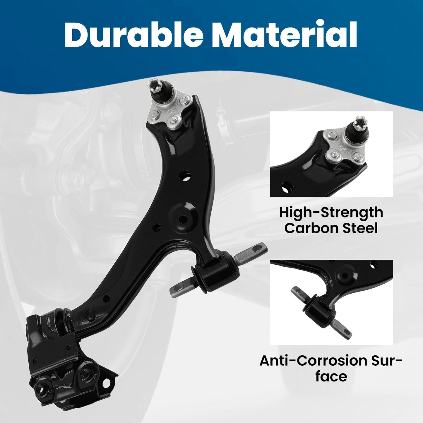 8pc Front Lower Control Arms & Tie Rods for Honda CR-V (2015–2016)