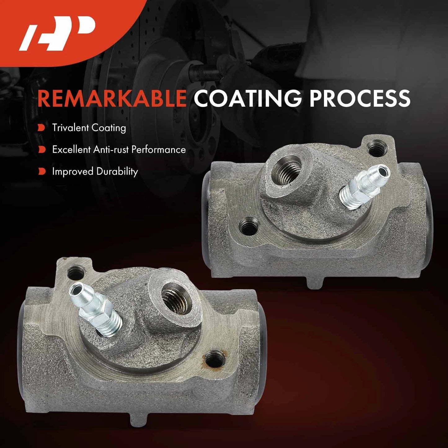 2X Drum Brake Wheel Cylinder for Chevy Chevelle (1964–1977)