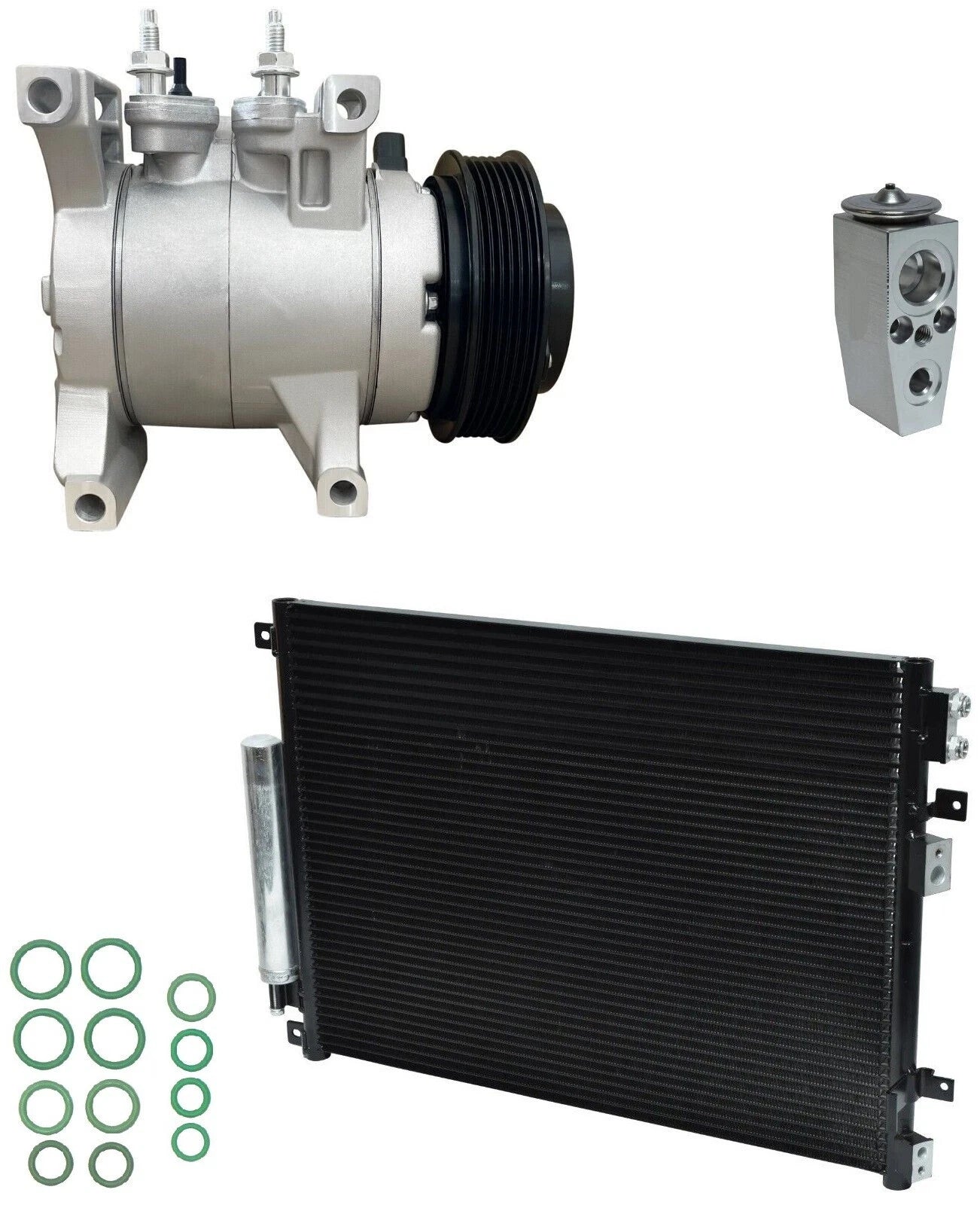 AC Compressor with Condenser Kit for Dodge Challenger 3.6L (2013–2013)