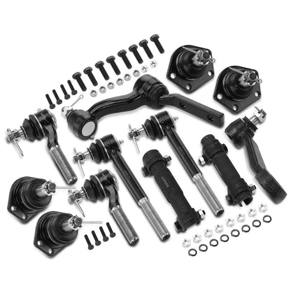 12x Tie Rod Ends & Ball Joints for Chevy Blazer S10 GMC (1995–2005)