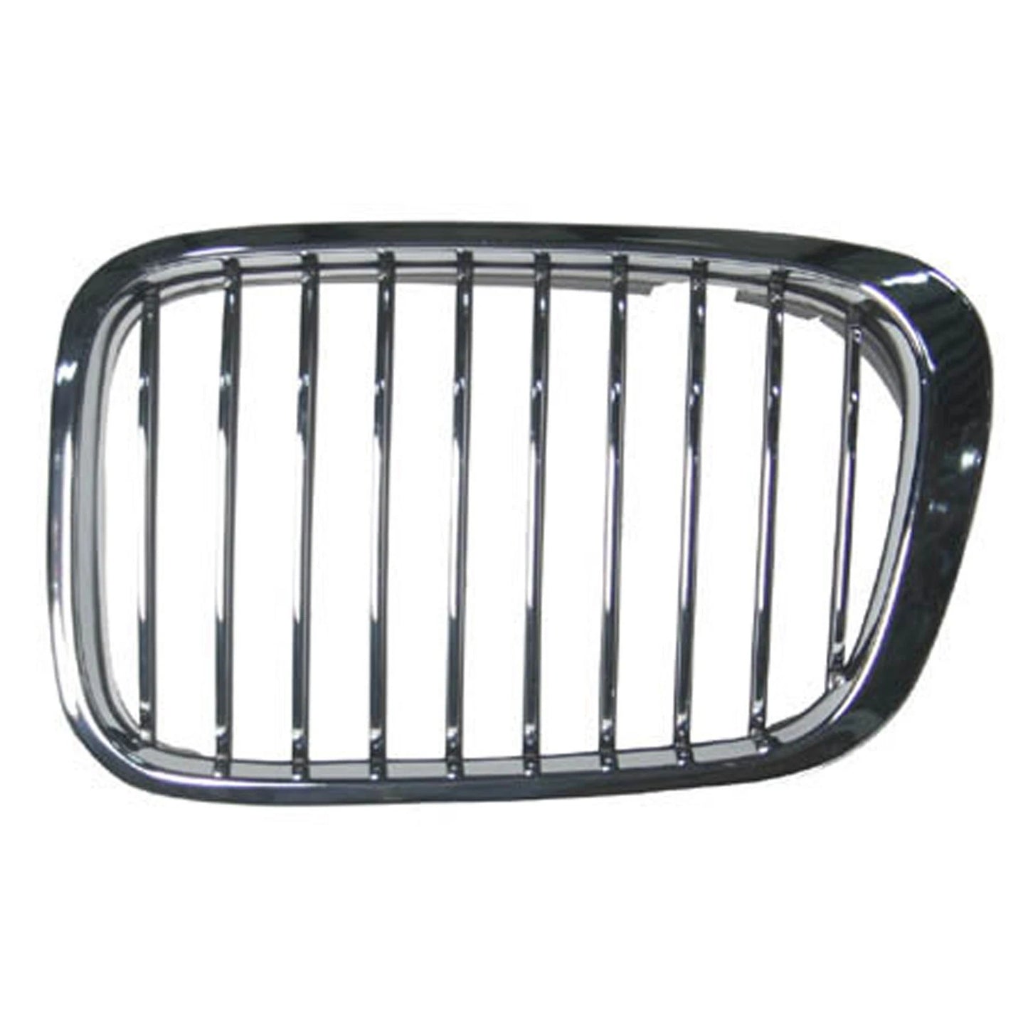 Replacement Chrome Plastic Driver Side Hood-Mounted Grille-See Compatible Chart