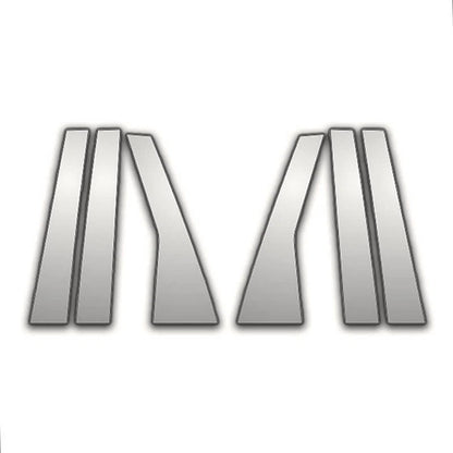 6Pc Chrome Pillar Post Covers for 2001–2008 Honda Fit