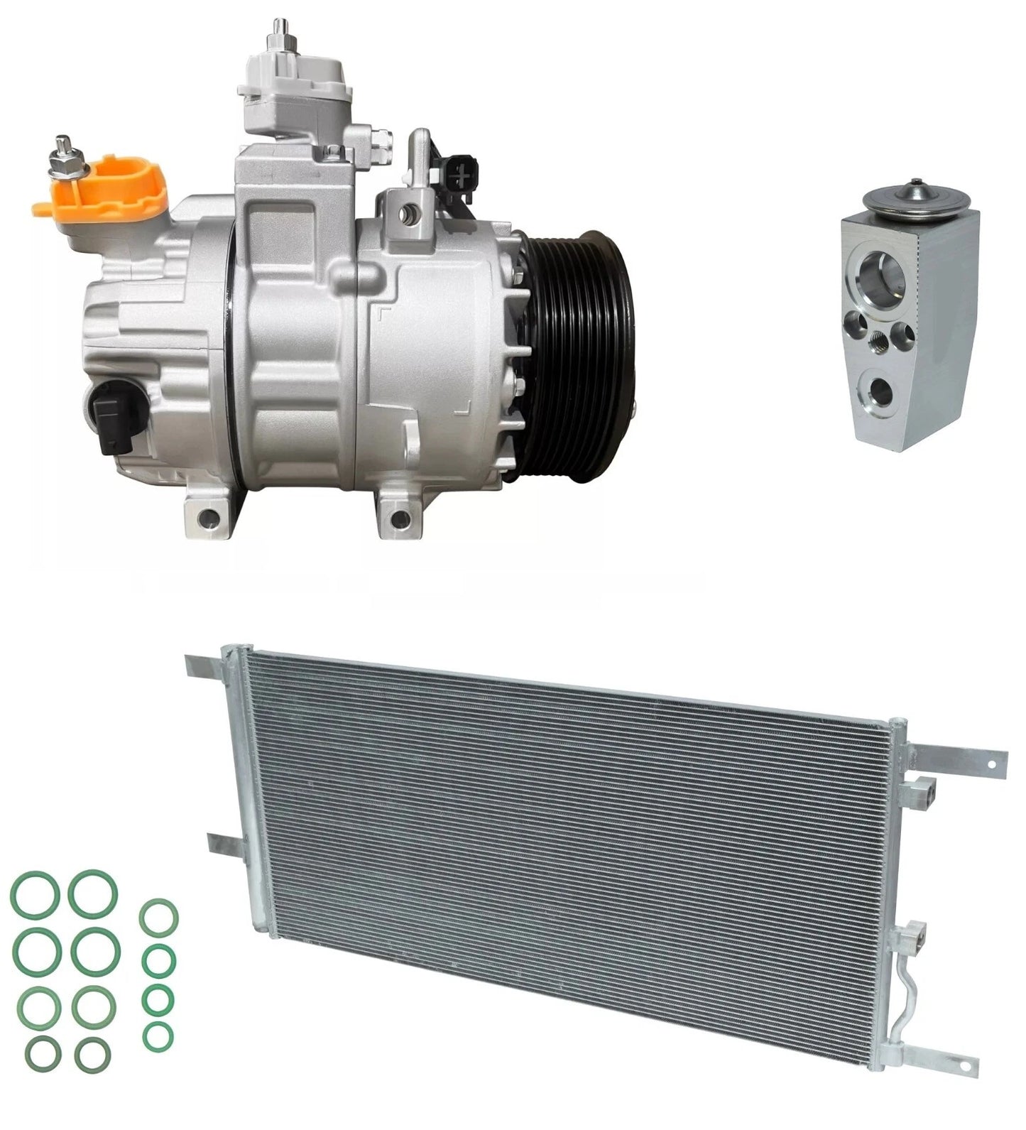 AC Compressor Kit With Condenser for Ford F-550 Super Duty (2022–2022)
