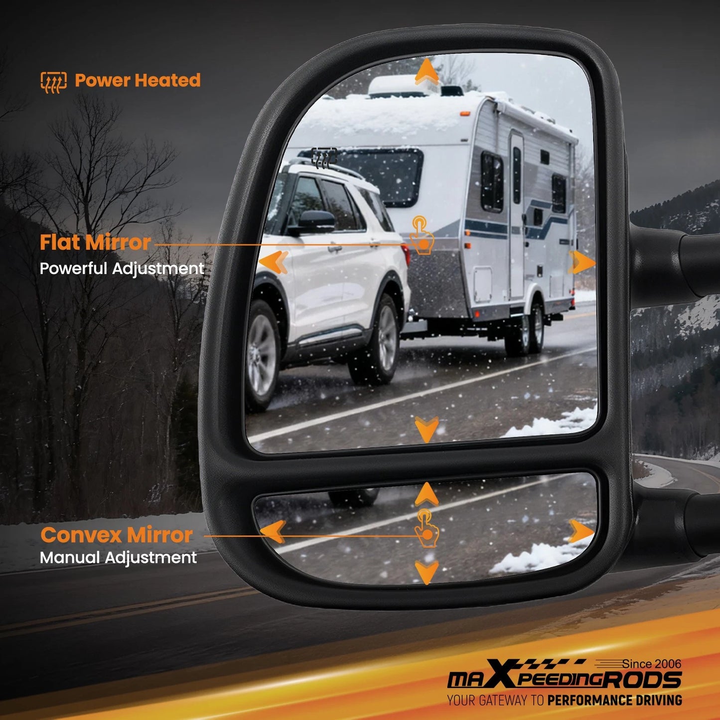 Left Mirror for Ford F-350 Harley-Davidson Edition (2004–2007) Heated Power