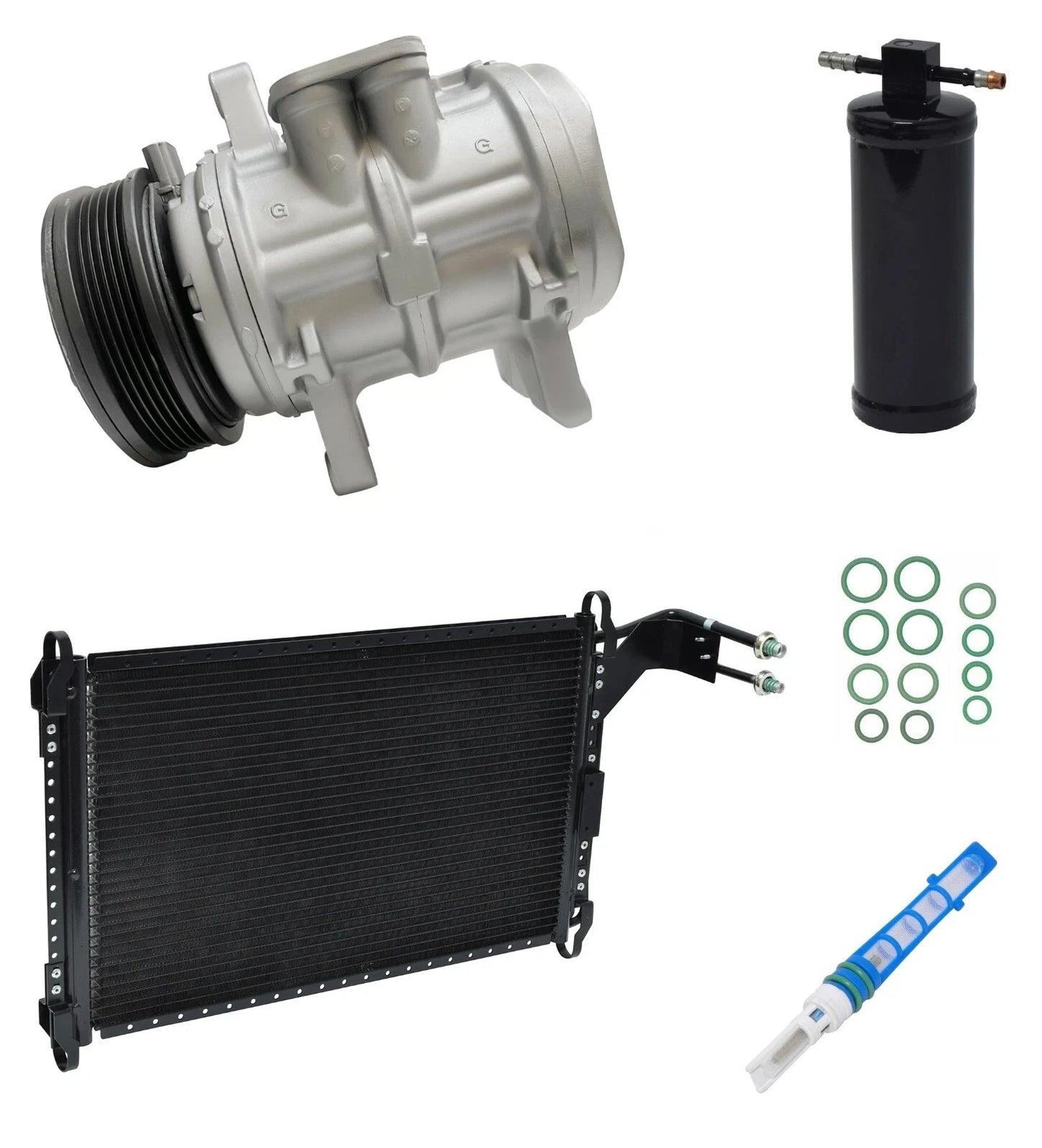 AC Compressor Kit With Condenser for Ford Mustang 5.0L (1991–1991)