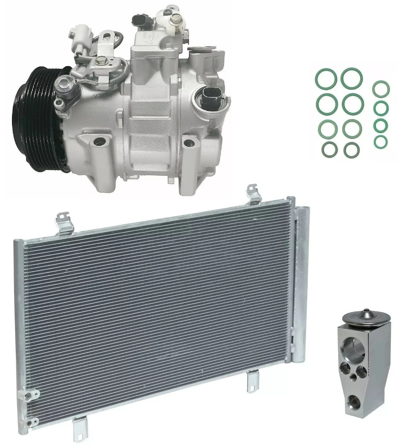 AC Compressor Kit with Condenser for Toyota Camry 3.5L V6 (2017–2019)